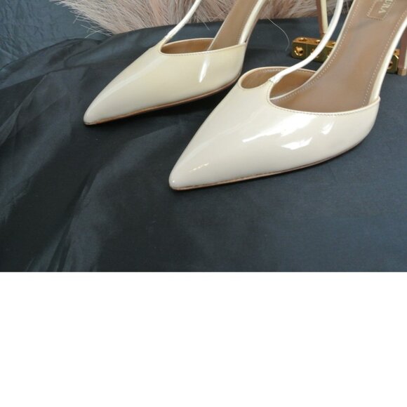 AQUAZZURA Cream/White Strappy Stiletto Sandals Euro 38 - Picture 14 of 16
